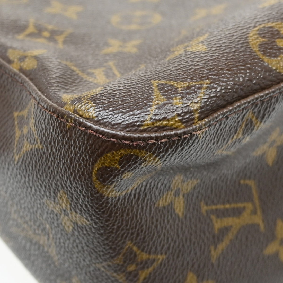 Borsa Louis Vuitton Looping GM Vintage in Pelle Marrone
