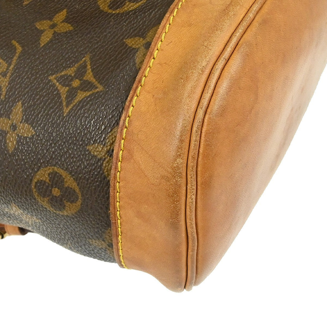 Zaino Louis Vuitton Montsouris MM Vintage in Tela Monogram Marrone