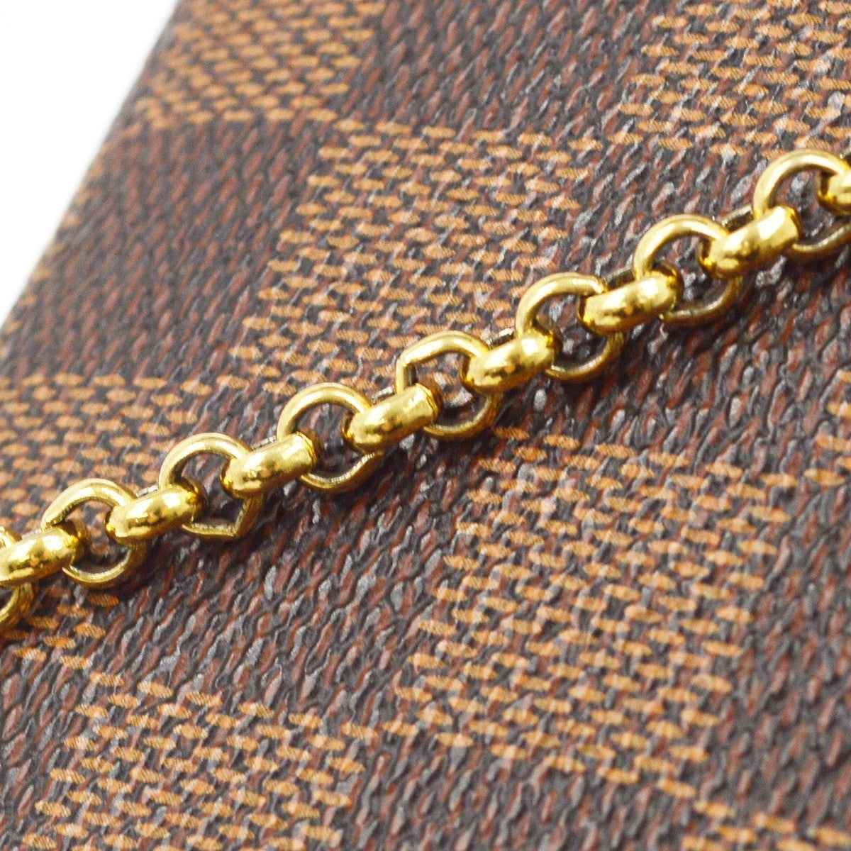 Louis Vuitton Damier Eva 2way Chain Handbag Vintage