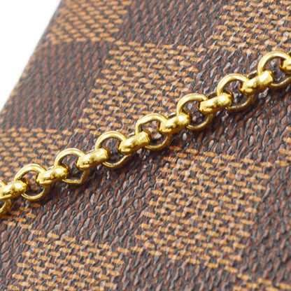 Louis Vuitton Damier Eva 2way Chain Handbag Vintage