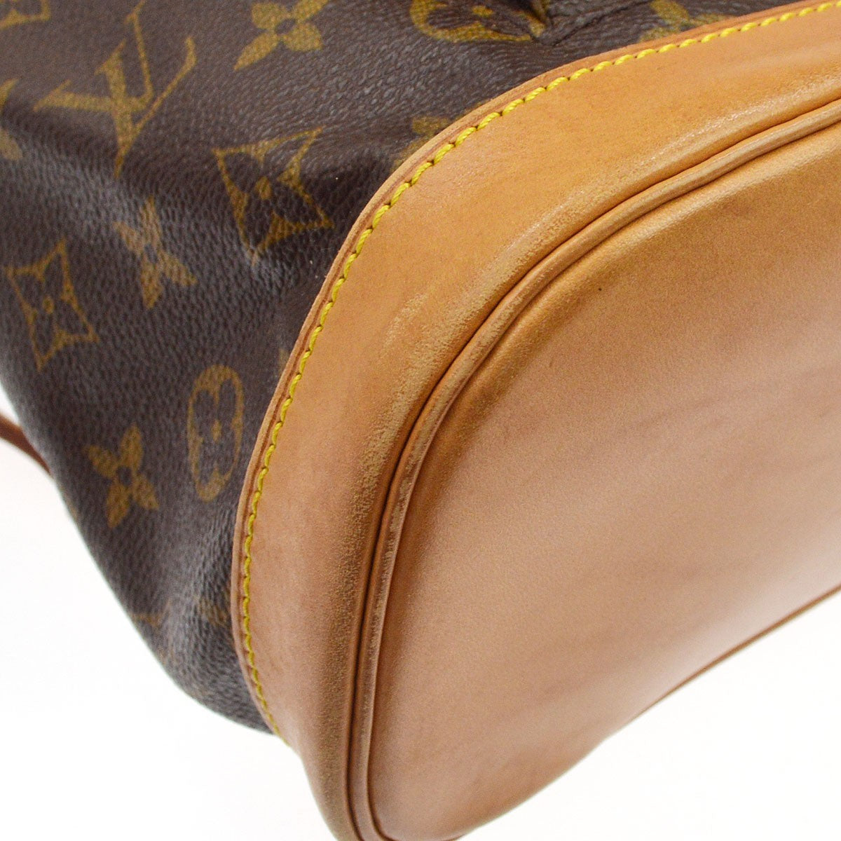 Borsa Louis Vuitton Montsouris MM Vintage in Tela Monogram Marrone