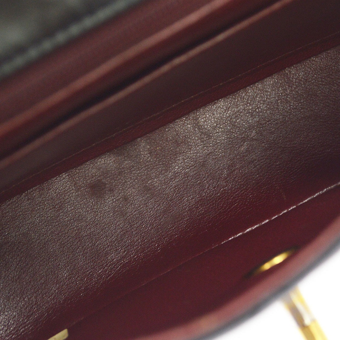 Borsa Chanel Mini Classic Flap Quadrata Vintage in Pelle di Agnello Nera
