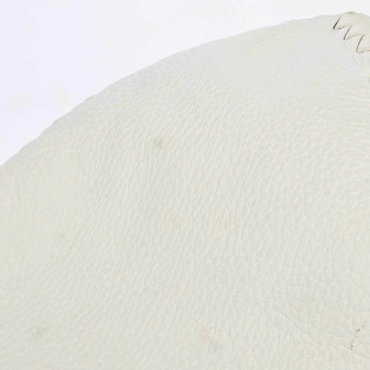 Bottega Veneta White Cervo Leather Baseball Hobo Bag