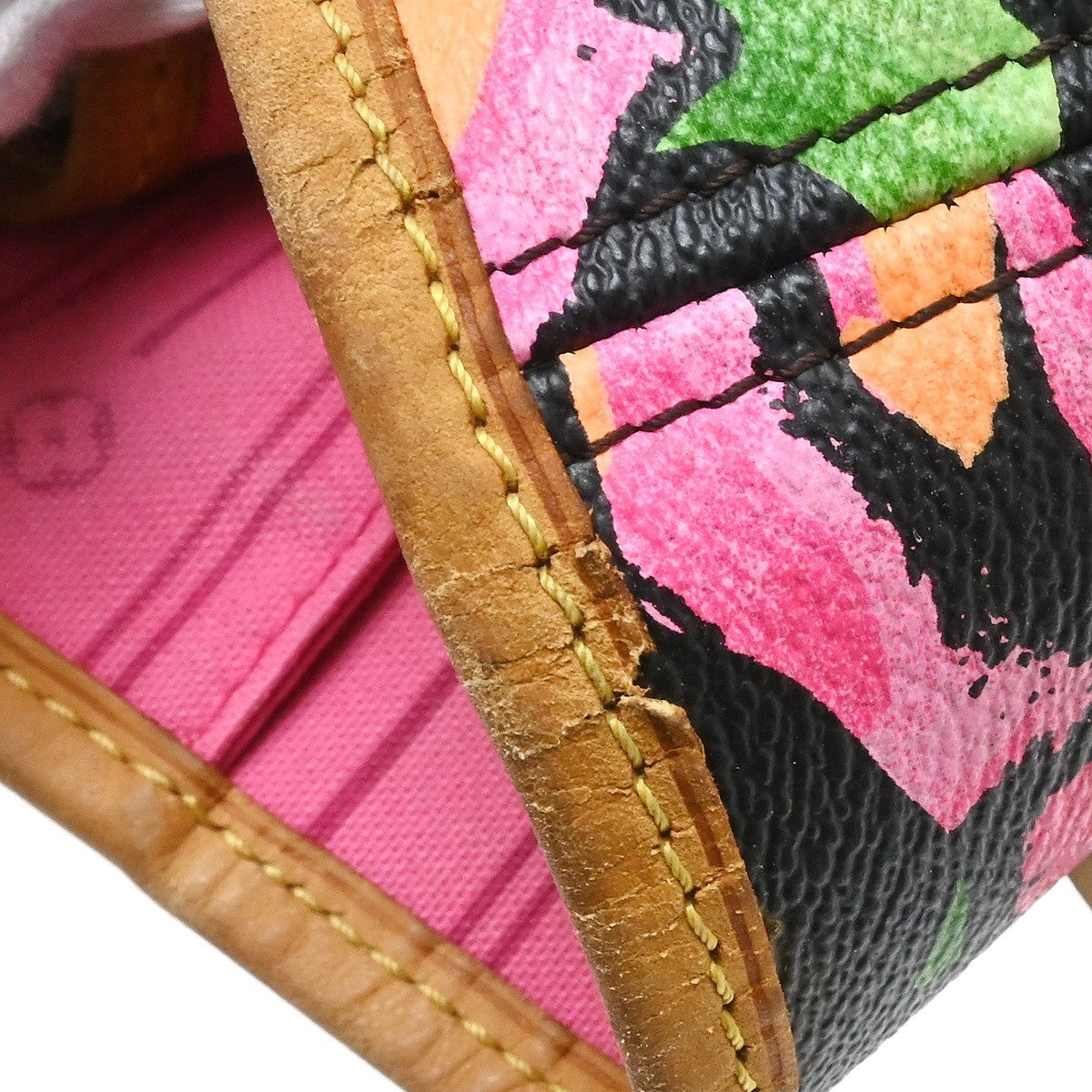 Louis Vuitton Rose Neverfull MM Shoulder Tote Bag
