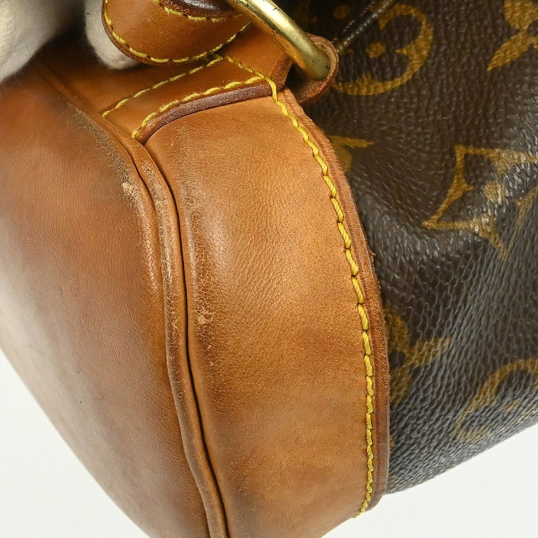 Zaino Louis Vuitton Montsouris MM Vintage in Tela Monogram Marrone