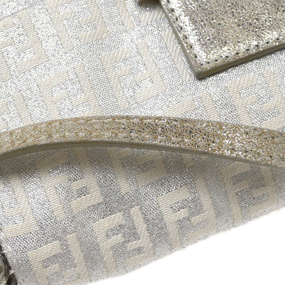 Fendi White Canvas Zucchino Handbag