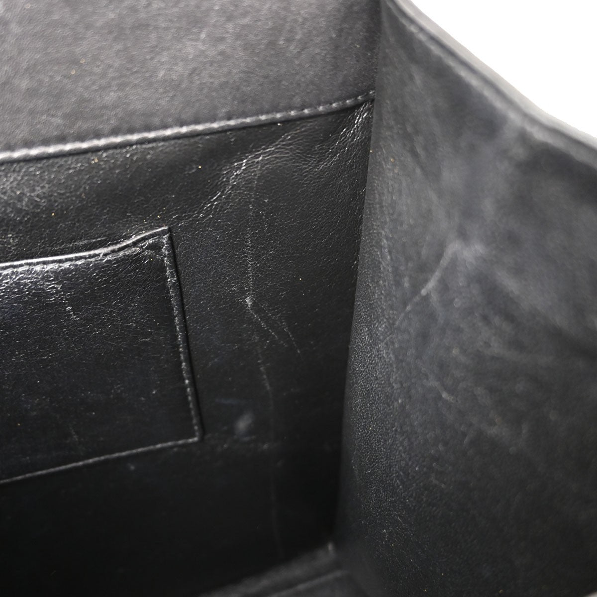 Borsa Chanel Tortoiseshell Vintage in Pelle di Vitello Nera