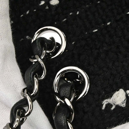 Chanel Black Tweed Elementary Chic Flap Shoulder Bag Vintage