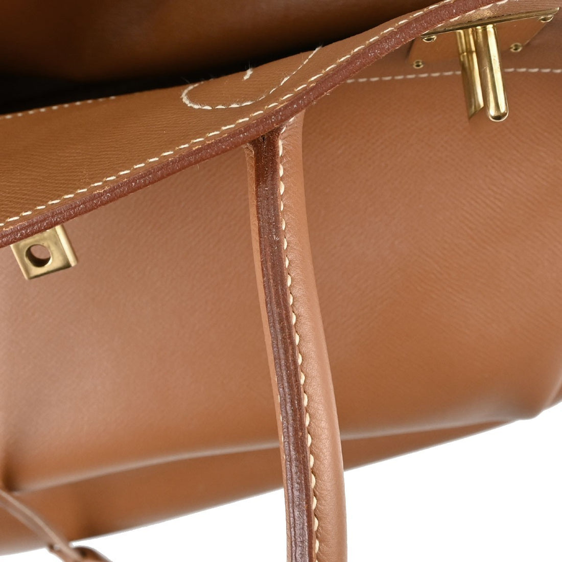 Borsa Hermès Gold Courchevel HAC Haut a Courroies 40 Handbag Vintage in Pelle Courchevel Gold