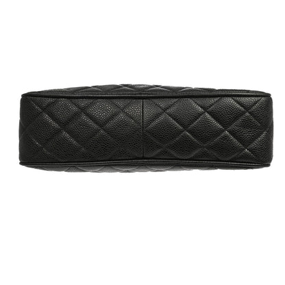 Chanel Black Caviar Skin Shoulder Bag Vintage