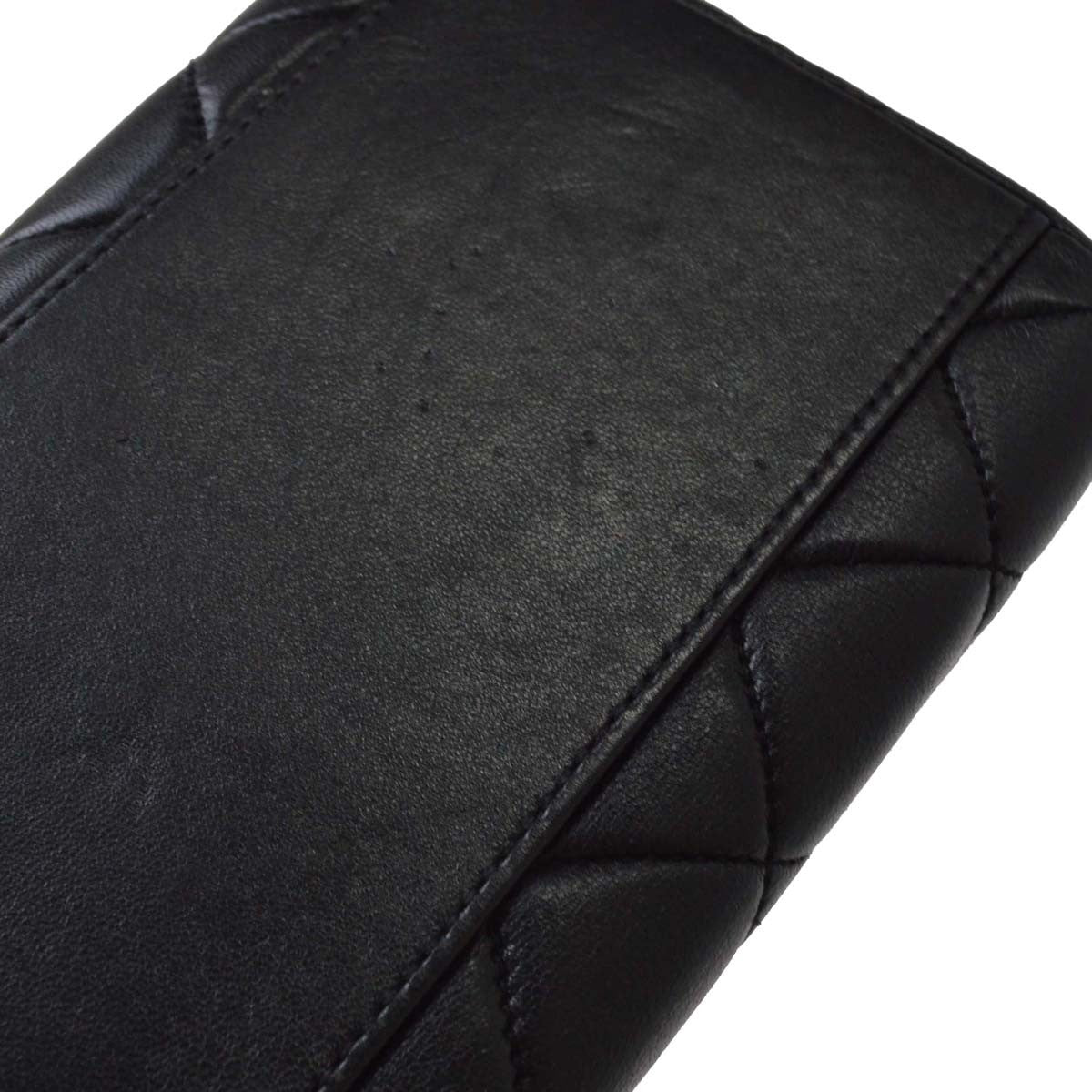 Chanel Black Lambskin Top Handle Handbag