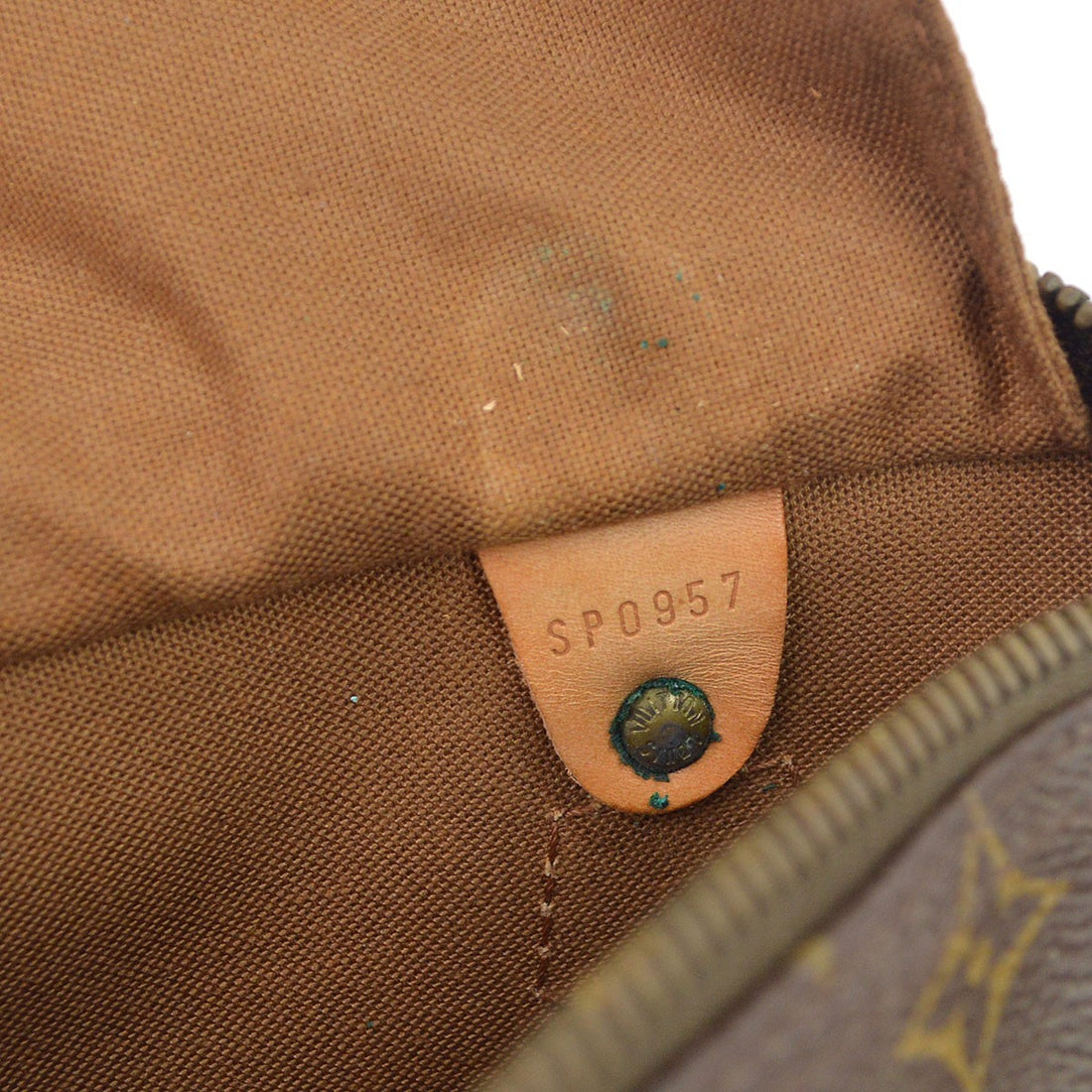 Borsa Louis Vuitton Speedy 25 Vintage in Pelle e Tela Monogram Marrone