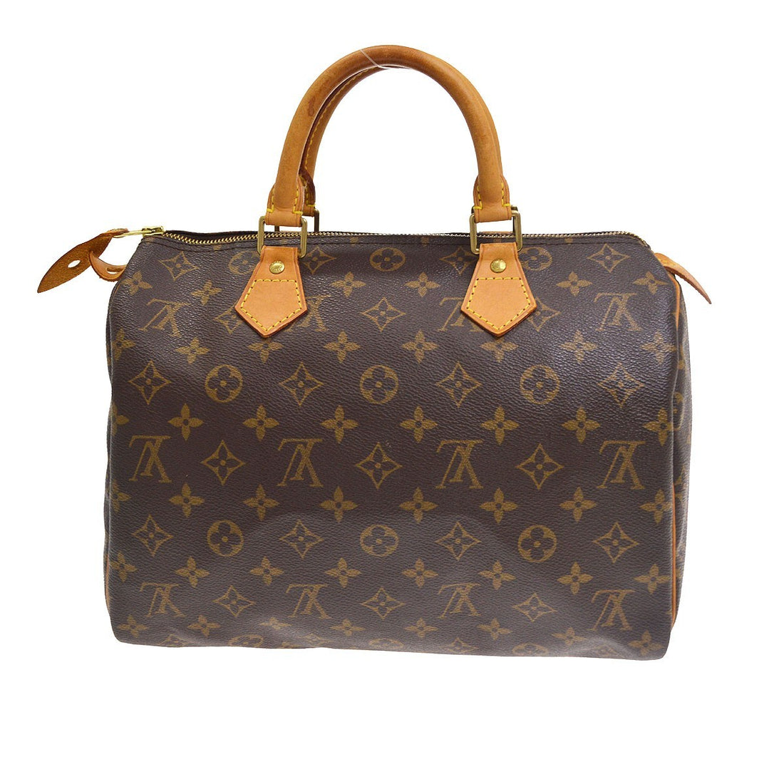 Borsa Louis Vuitton Speedy 30 Handbag Monogram Canvas Vintage in Monogram Canvas Marrone