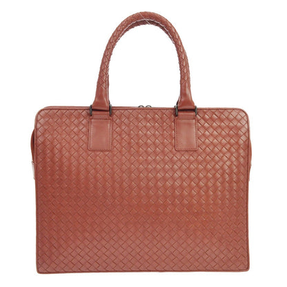 Bottega Veneta Intrecciato Briefcase Vintage in Pelle Argilla