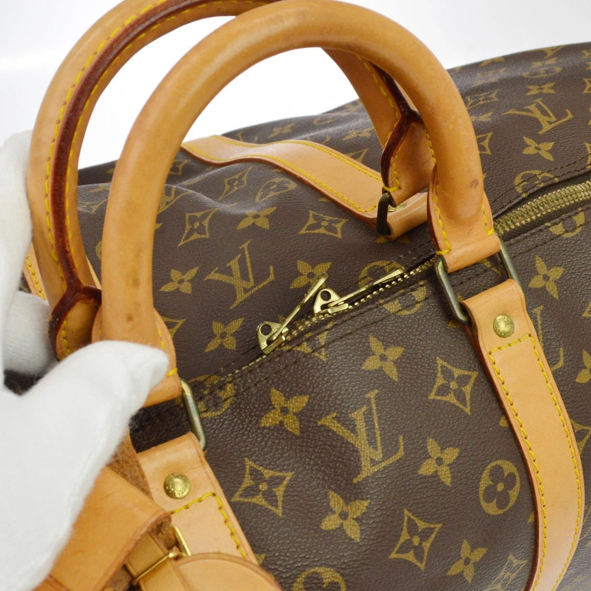 Louis Vuitton Monogram Keepall 55 Travel Duffle Bag