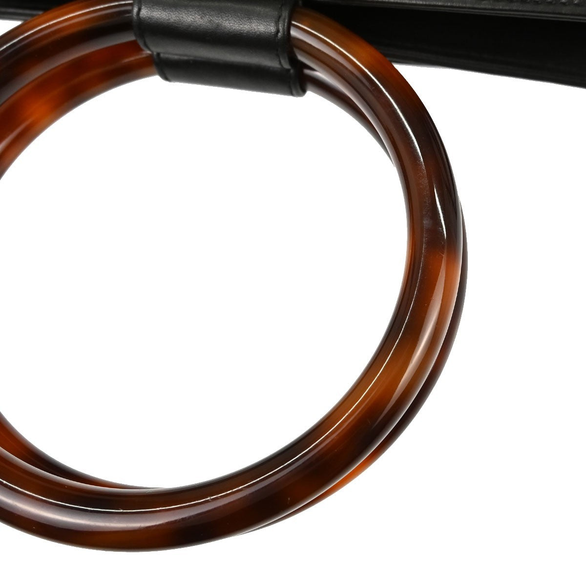 Borsa Chanel Tortoiseshell Vintage in Pelle di Vitello Nera