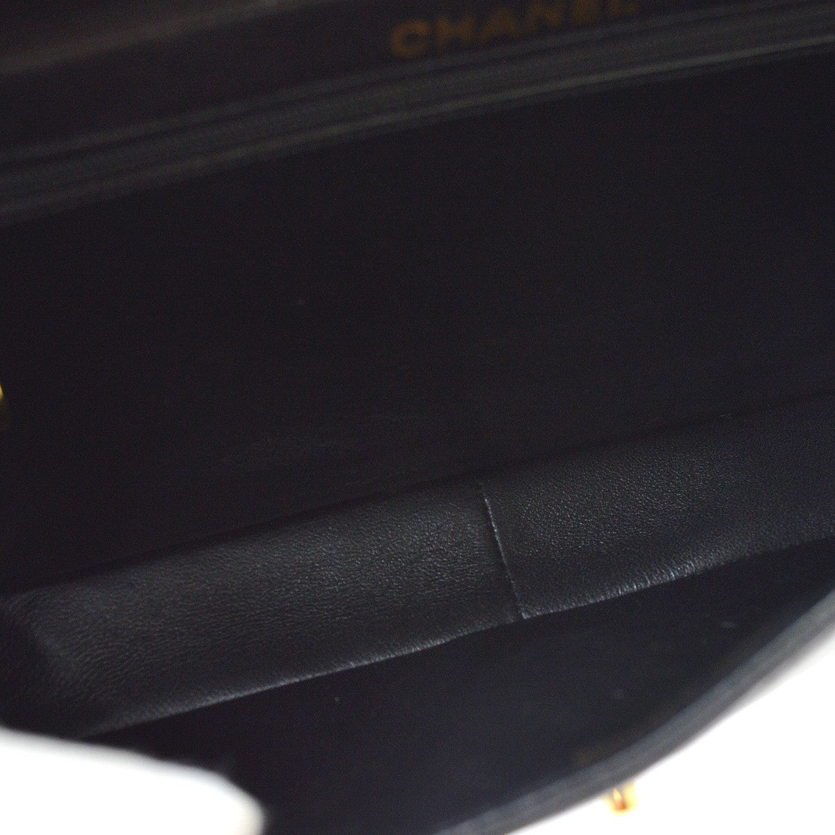 Chanel Black Lambskin Double Sided Classic Flap Handbag