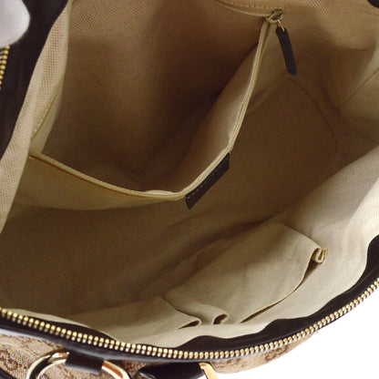 Gucci Beige Canvas Sukey GG Tote Bag