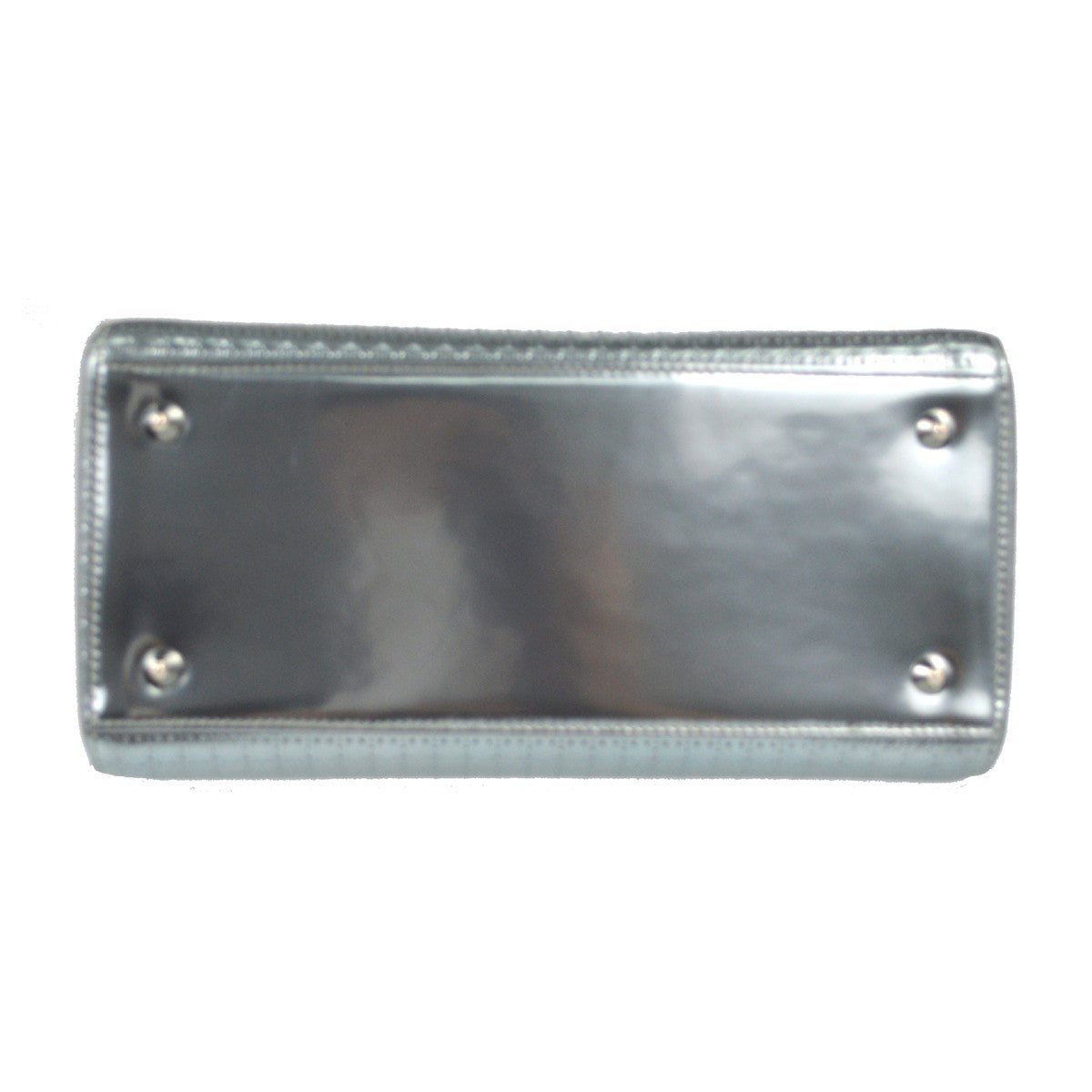 Christian Dior Metallic Silver Micro Cannage Lady Dior