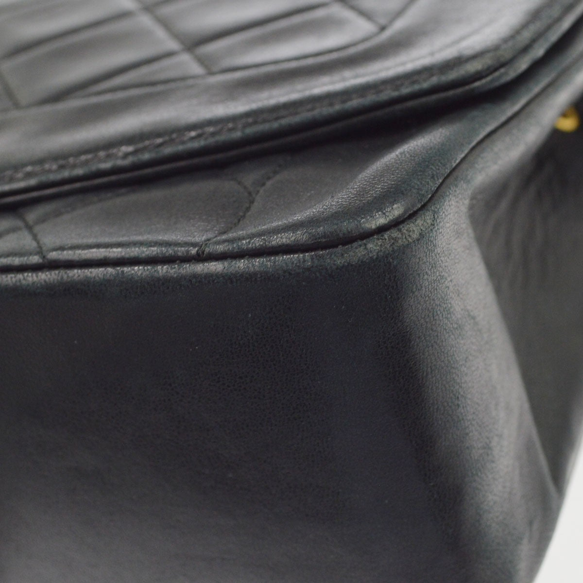 Chanel Black Lambskin Medium Diana Shoulder Bag