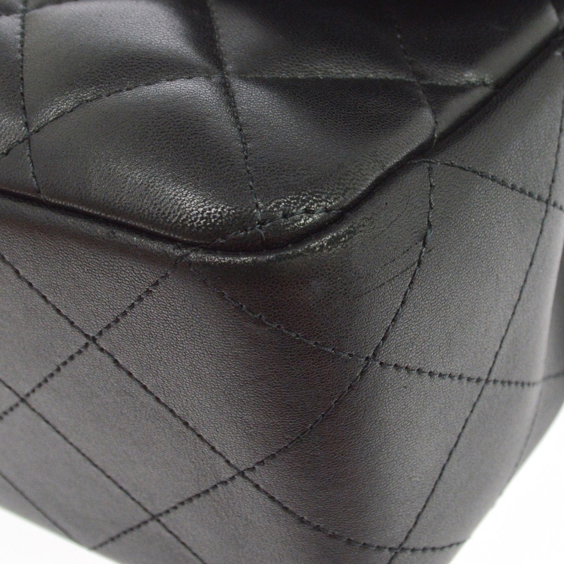Borsa Chanel Classic Single Flap Jumbo Vintage in Pelle Nero