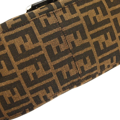Fendi Brown Canvas Zucca Mamma Baguette Handbag