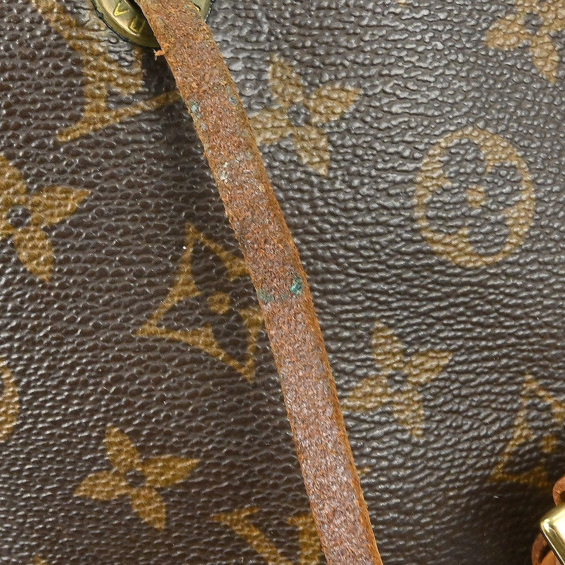 Zaino Louis Vuitton Montsouris MM Vintage in Tela Monogram Marrone