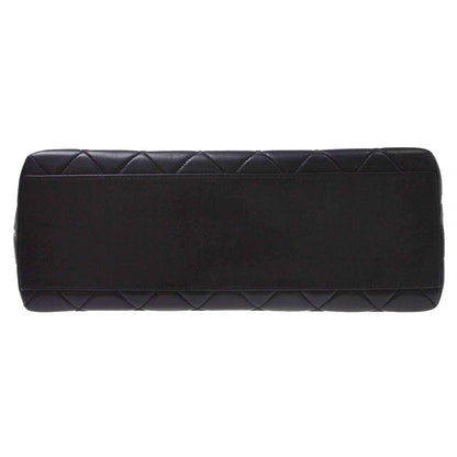 Chanel Black Lambskin Top Handle Handbag