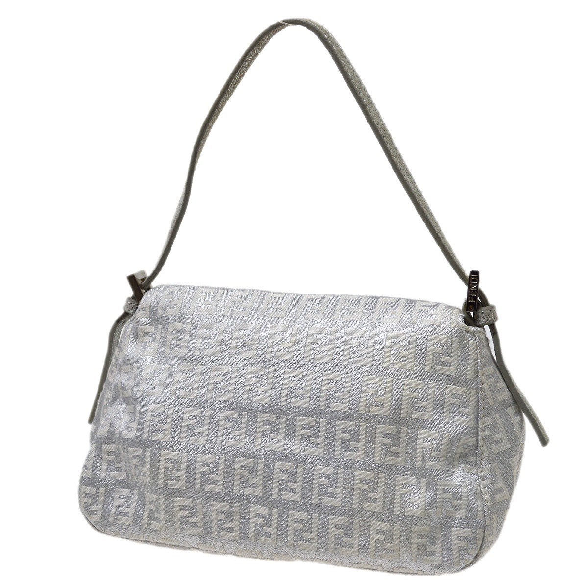 Fendi White Canvas Zucchino Handbag