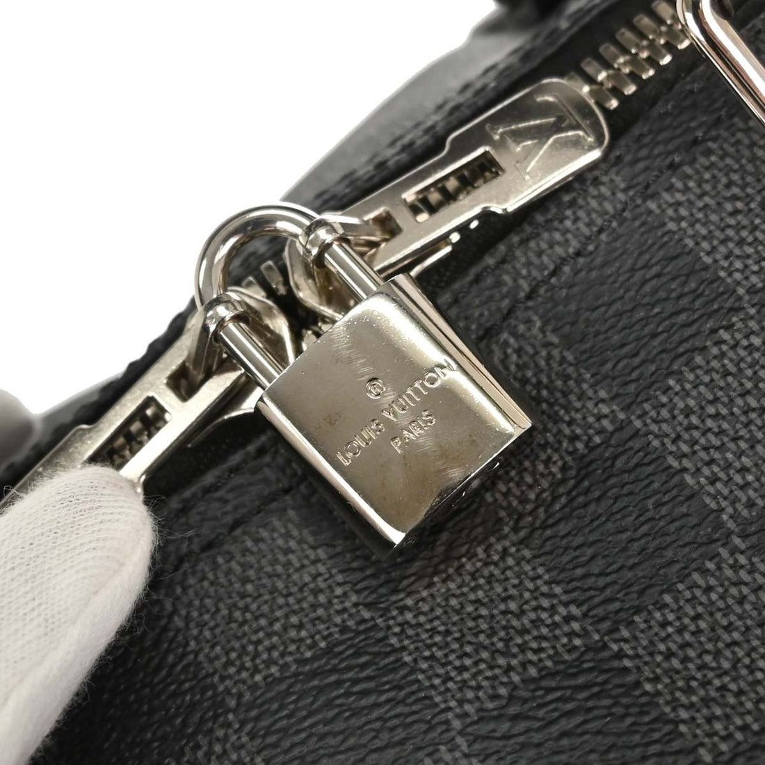 Borsa Louis Vuitton Keepall Bandouliere 55 Vintage in Tela Damier Graphite