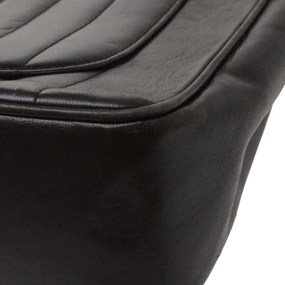 Chanel Black Lambskin Mademoiselle Jumbo Classic Flap Bag