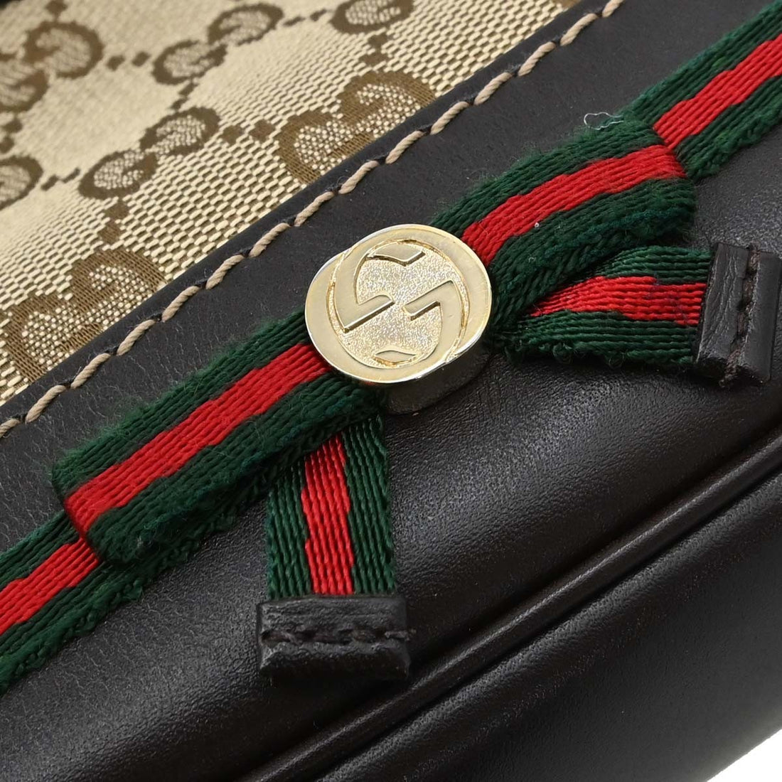 Borsa Gucci GG Sherry Vintage in Tela Beige