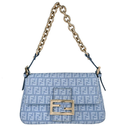 Borsa Fendi Zucchino Vintage in Tela Blu