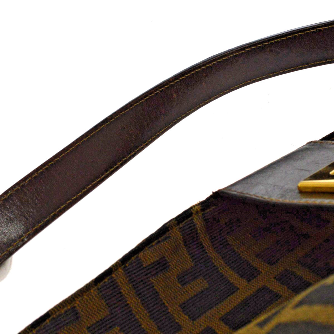 Borsa Fendi Zucca Vintage in Tela Marrone