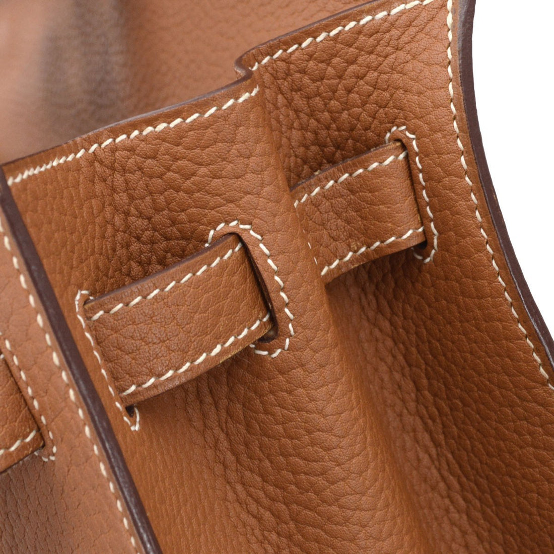 Borsa Hermès Kelly 35 Sellier 2way Vintage in Pelle Fjord Gold