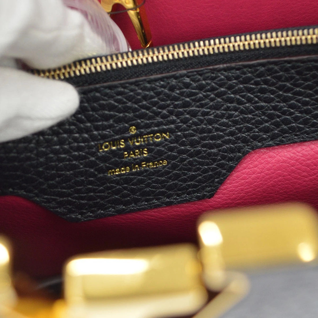Borsa Louis Vuitton Capucine GM Hand Bag Vintage in Pelle Nero
