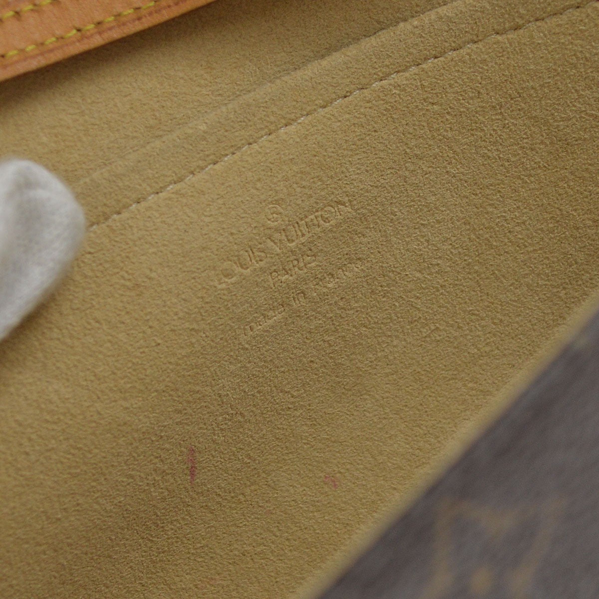 Borsa Louis Vuitton Pochette Twin GM Vintage in Tela Monogram Marrone