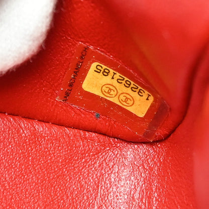 Chanel Red Patent Leather Medium Classic Double Flap Shoulder Bag
