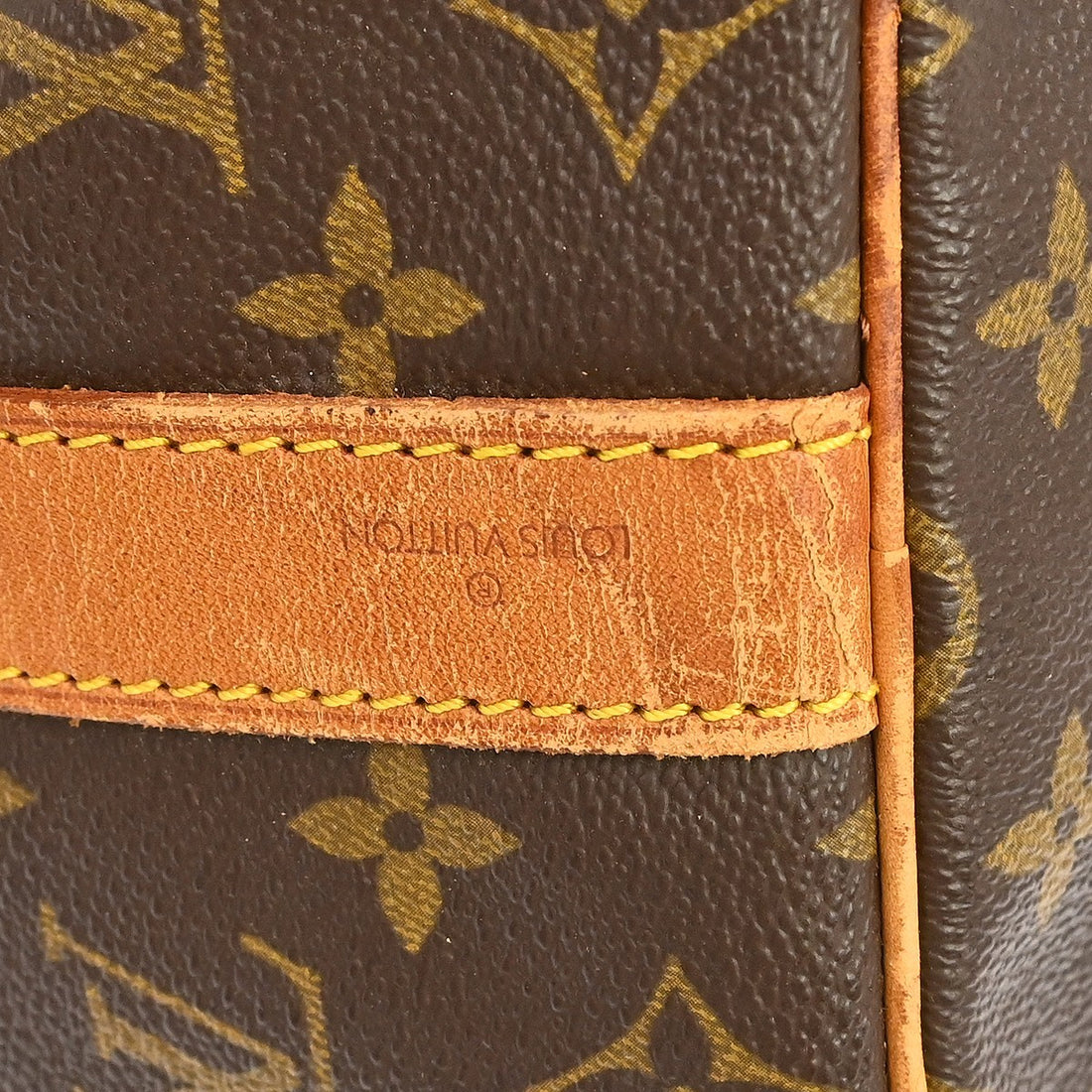 Borsa Louis Vuitton Keepall Bandoulière 45 Vintage in Tela Monogram