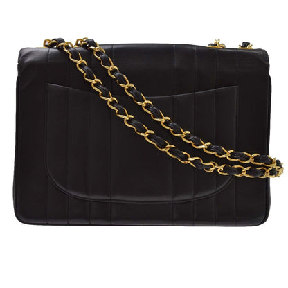 Chanel Black Caviar Mademoiselle Jumbo Classic Flap Bag