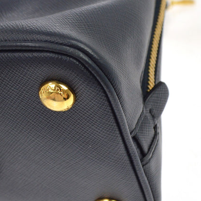 Prada Navy Leather Promenade Shoulder Handbag