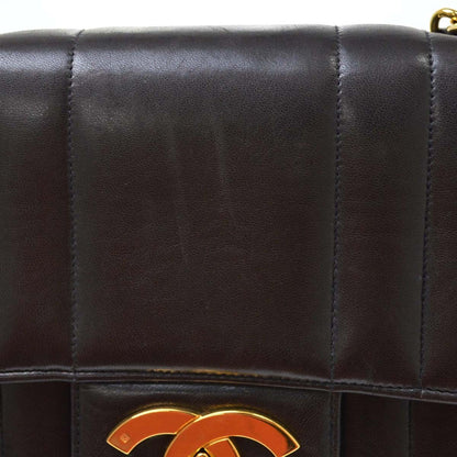 Chanel Black Lambskin Mademoiselle Jumbo Classic Flap Bag