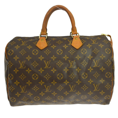 Borsa Louis Vuitton Speedy 35 Vintage in Tela Monogram Marrone