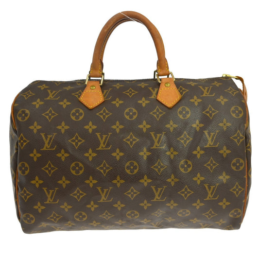 Borsa Louis Vuitton Speedy 35 Vintage in Tela Monogram Marrone