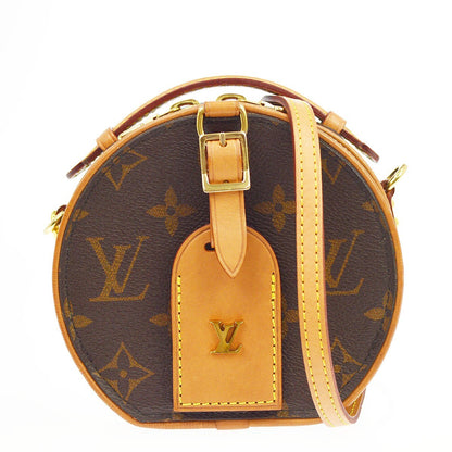 Borsa Louis Vuitton Mini Boîte Chapeau Vintage in Tela Monogram Marrone