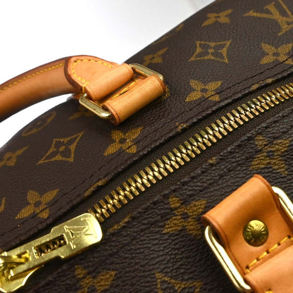 Borsa Louis Vuitton Keepall Bandoulière 60 Vintage in Tela Monogram Marrone