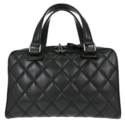 Borsa Chanel Wild Stitch Vintage in Pelle di Vitello Nera