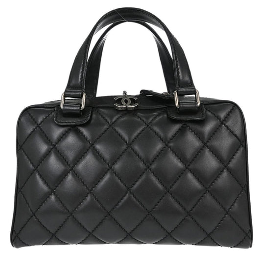 Borsa Chanel Wild Stitch Vintage in Pelle di Vitello Nera