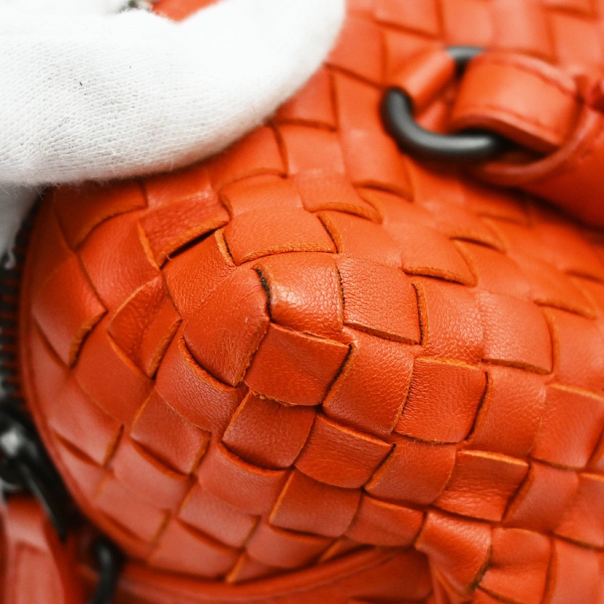 Bottega Veneta Red Intrecciato 2way Mini Handbag Vintage