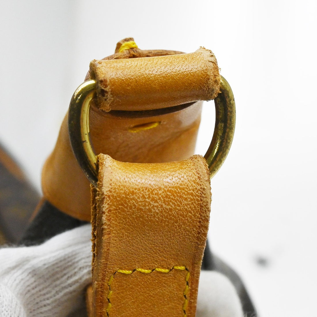 Borsa Louis Vuitton Boulogne 35 Vintage in Pelle Marrone
